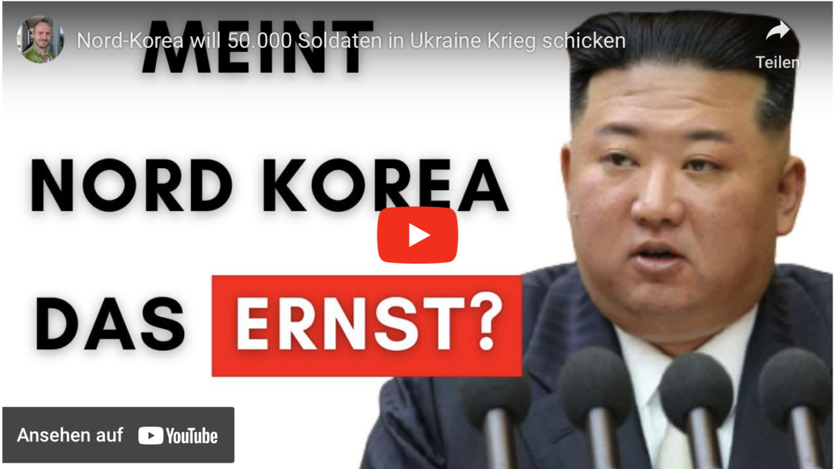 Nord-Korea will 50.000 Soldaten in Ukraine Krieg schicken