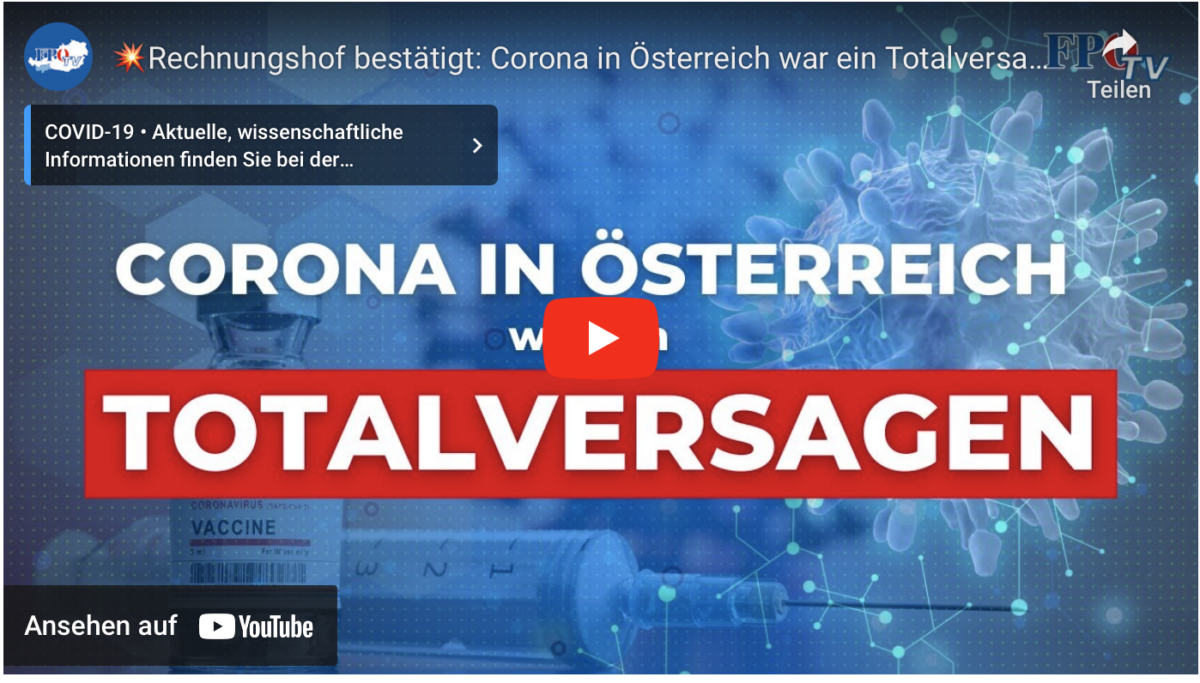 Rechnungshof bestätigt: Corona in Österreich war ein Totalversagen auf allen Ebenen