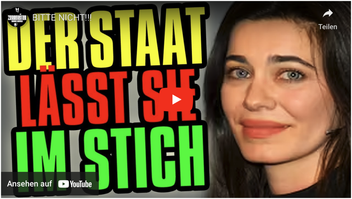BITTE NICHT!!! Der Staat lässt sie im stich!