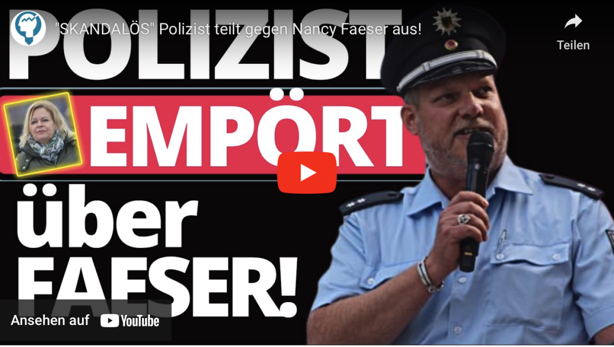 „SKANDALÖS“ Polizist teilt gegen Nancy Faeser aus!