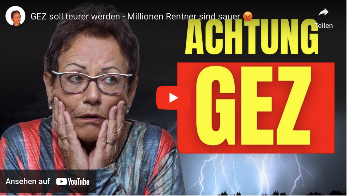GEZ soll teurer werden – Millionen Rentner sind sauer!