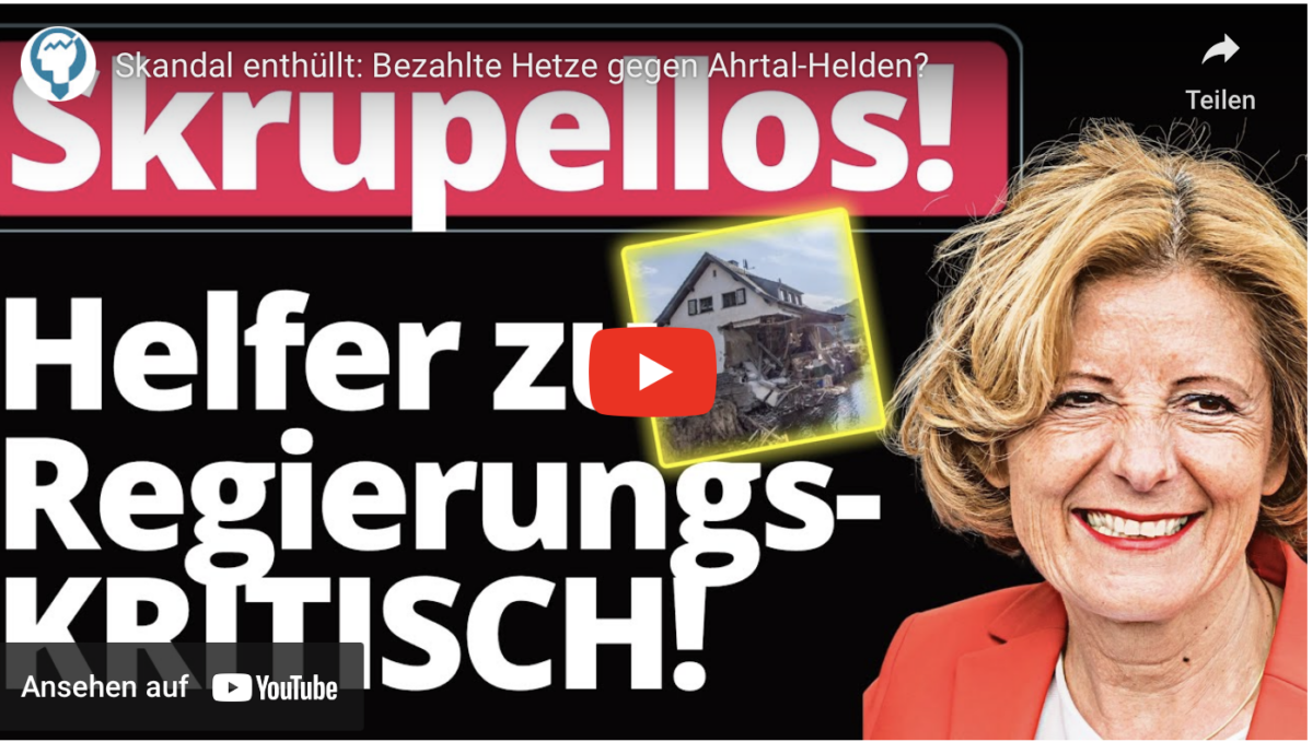 Skandal enthüllt: Bezahlte Hetze gegen Ahrtal-Helden?