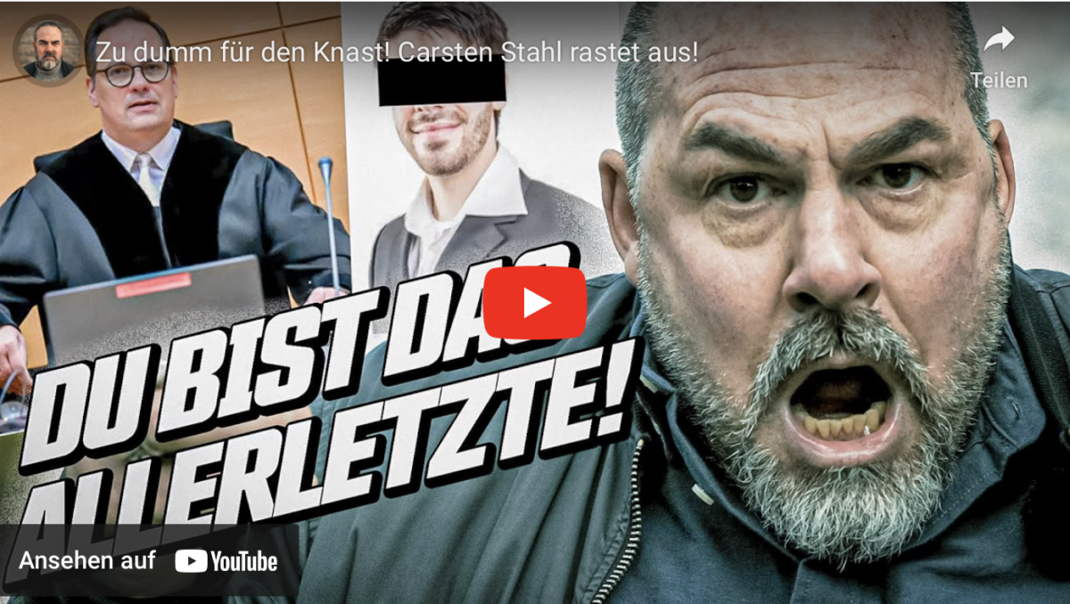 Zu dumm für den Knast! Carsten Stahl rastet aus!