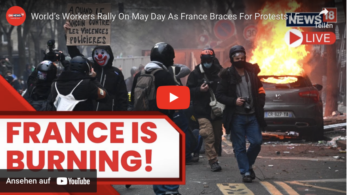 Die Arbeiter der Welt versammeln sich am 1. Mai und Frankreich bereitet sich auf Proteste vor | Frankreich Maiproteste 2023 Live
