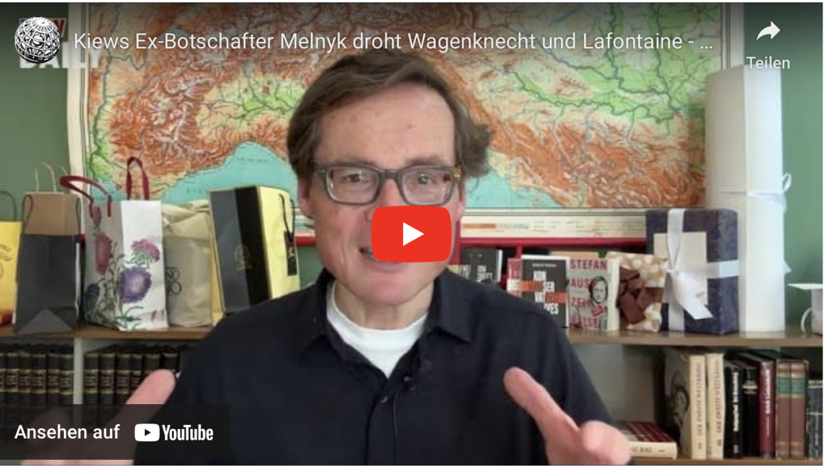 Kiews Ex-Botschafter Melnyk droht Wagenknecht und Lafontaine – Weltwoche Daily
