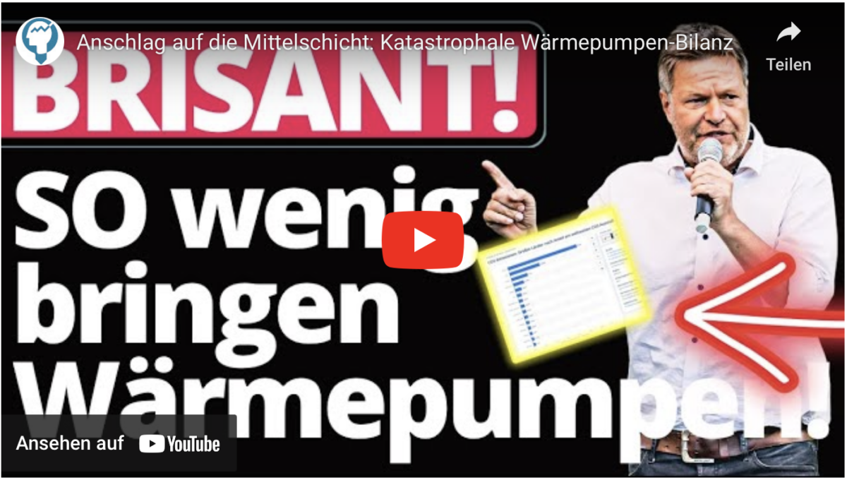 Anschlag auf die Mittelschicht: Katastrophale Wärmepumpen-Bilanz!