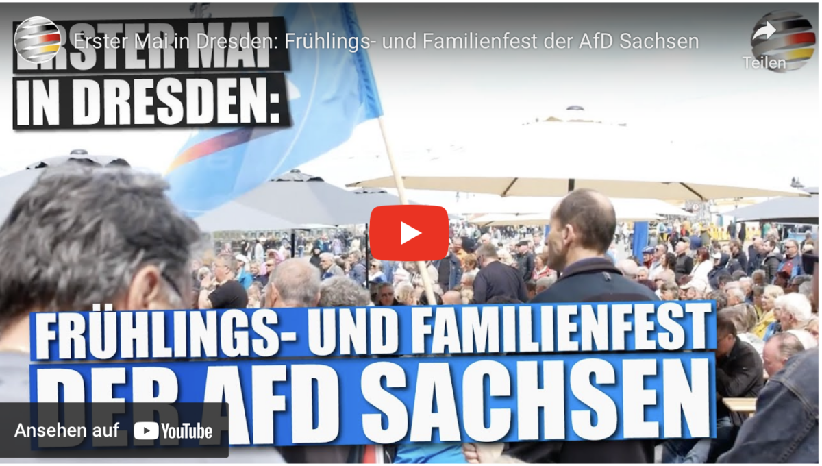 Erster Mai in Dresden: Frühlings- und Familienfest der AfD Sachsen