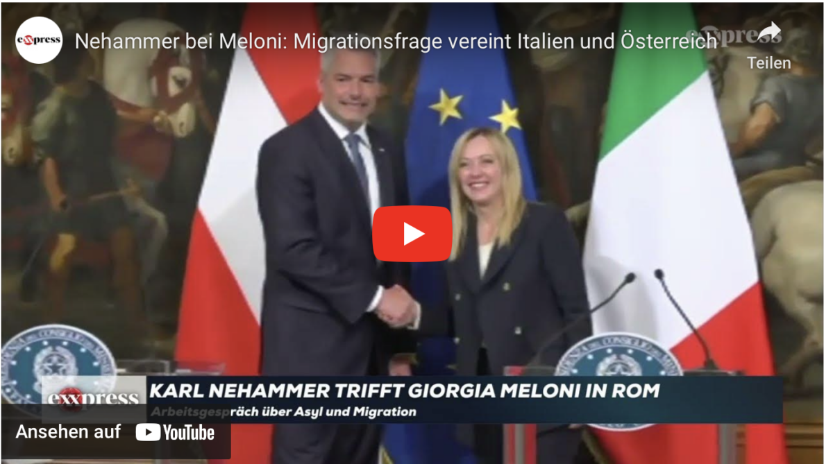 Nehammer bei Meloni: Migrationsfrage vereint Italien und Österreich!