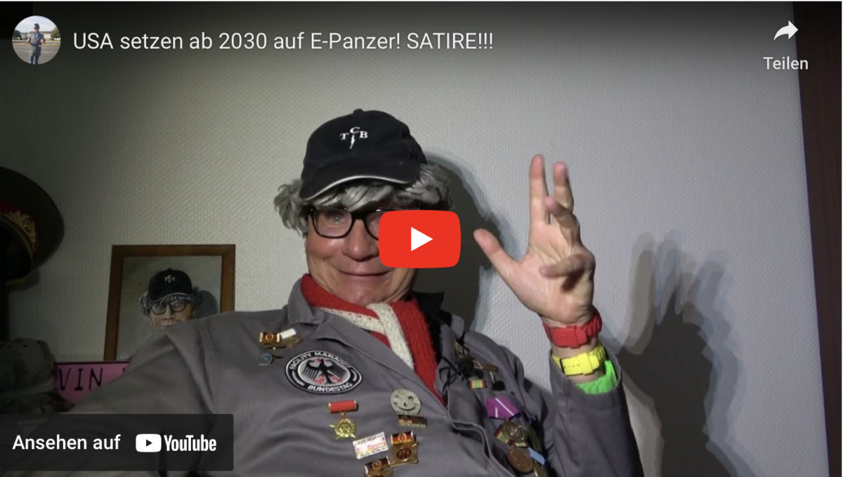 USA setzen ab 2030 auf E-Panzer! SATIRE!!!