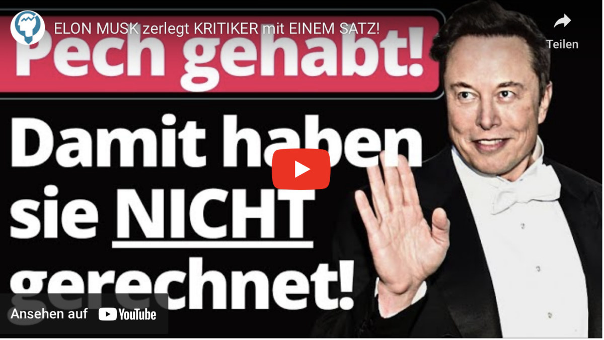 ELON MUSK zerlegt KRITIKER mit EINEM SATZ!