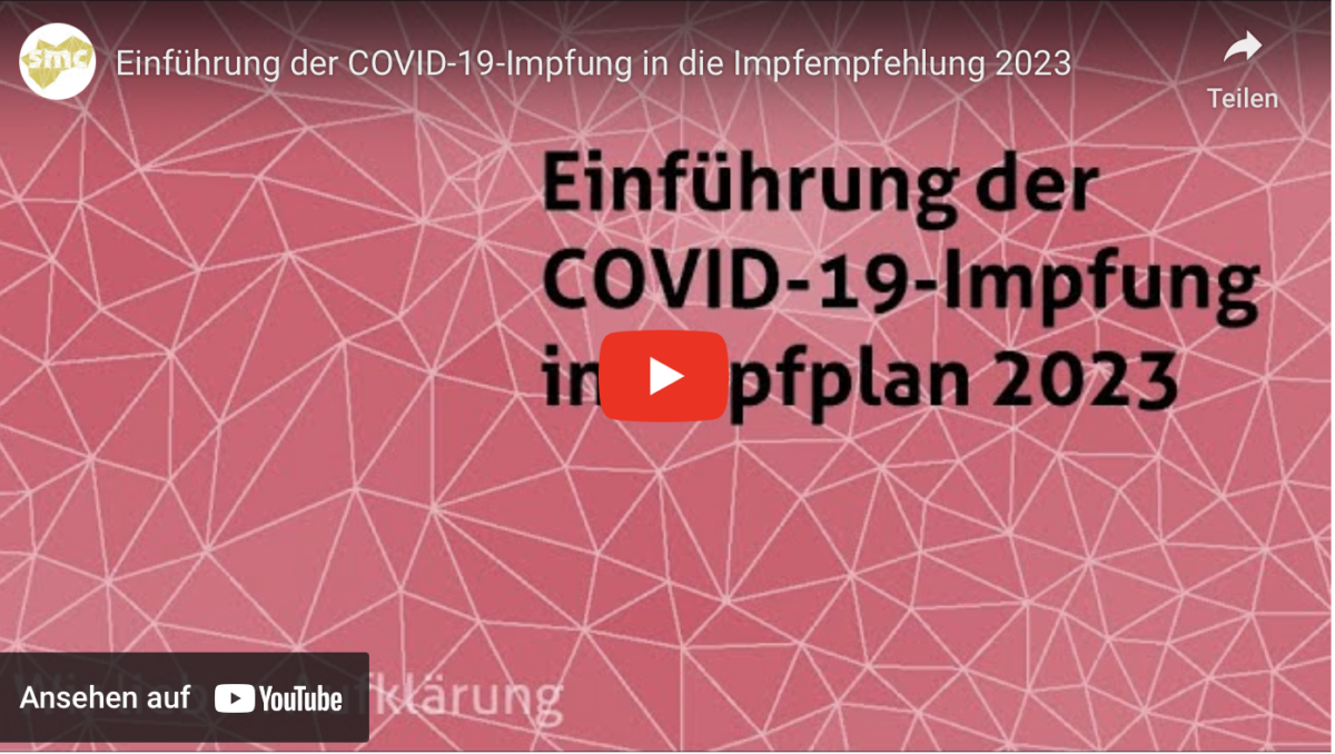 Einführung der COVID-19-Impfung in die Impfempfehlung 2023