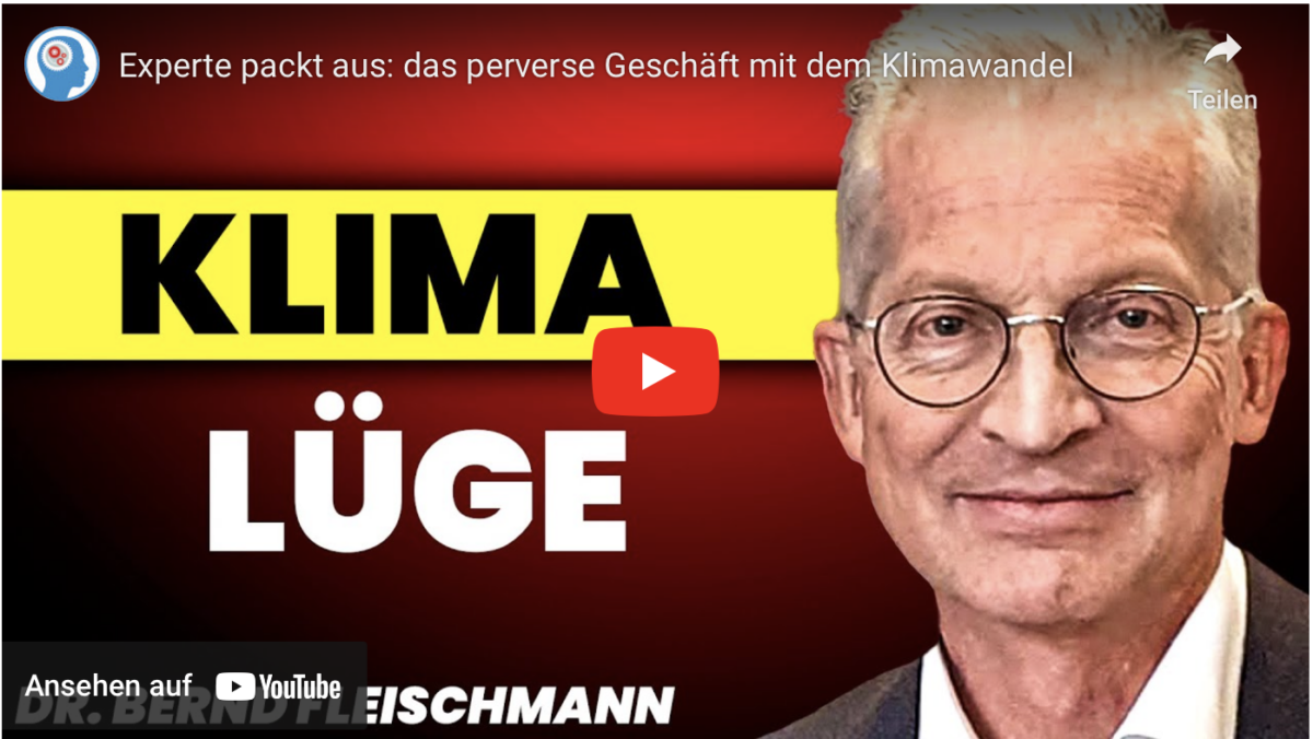 Experte packt aus: das perverse Geschäft mit dem Klimawandel!