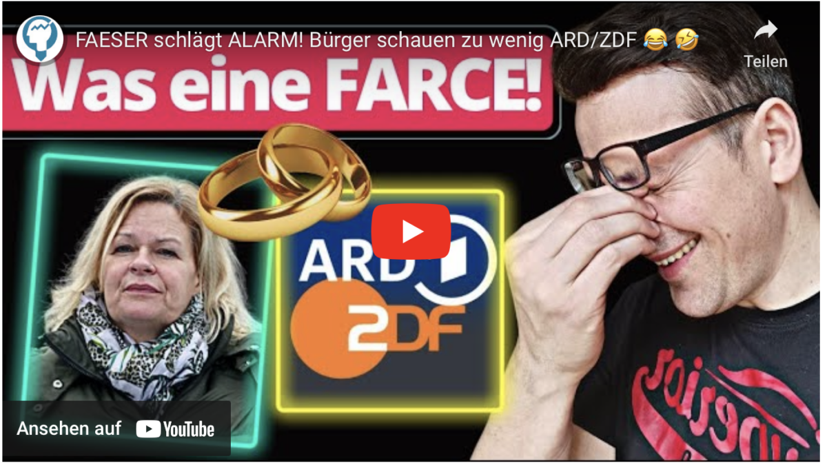 UNGLAUBLICH: FAESER schlägt ALARM! Bürger schauen zu wenig ARD/ZDF!