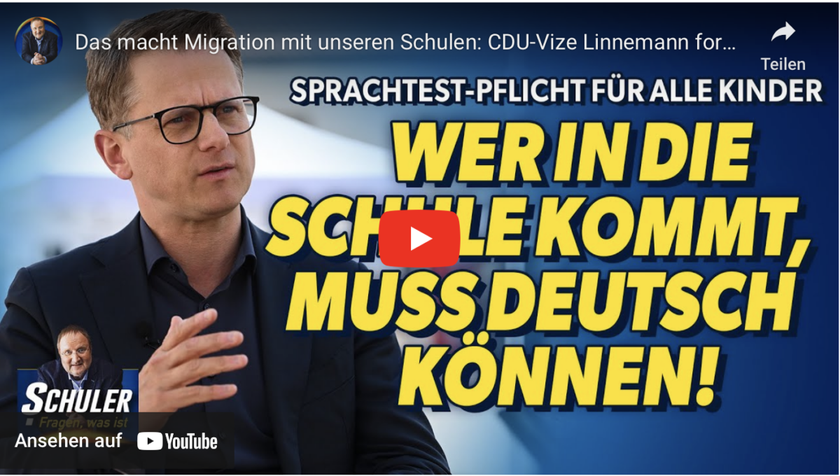 Das macht Migration mit unseren Schulen: CDU-Vize Linnemann fordert Deutsch-Pflicht für Grundschüler