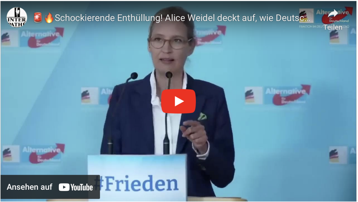 Schockierende Enthüllung! Alice Weidel deckt auf, wie Deutsche pausenlos betrogen werden!
