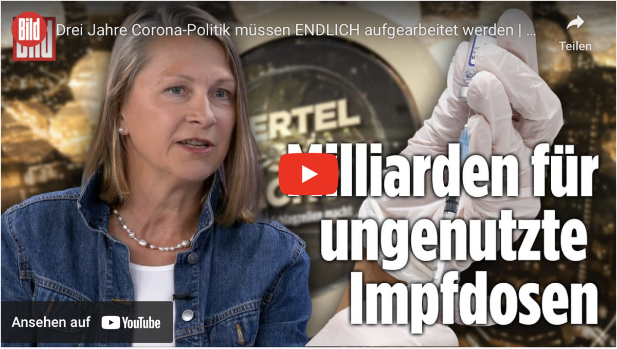 Drei Jahre Corona-Politik müssen ENDLICH aufgearbeitet werden! Milliarden für ungenutzte Impfdosen!