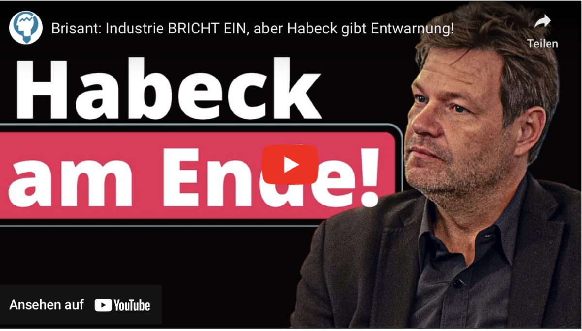Brisant: Industrie BRICHT EIN, aber Habeck gibt Entwarnung!