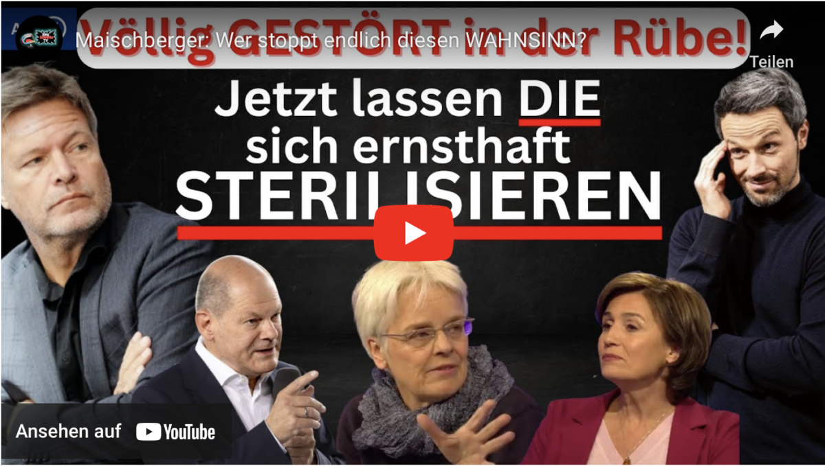 Maischberger: Wer stoppt endlich diesen WAHNSINN?