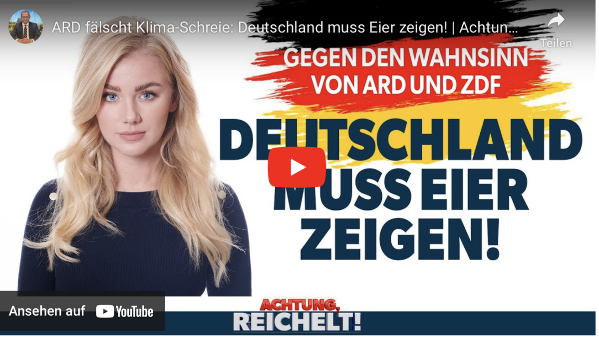 ARD fälscht Klima-Schreie: Deutschland muss Eier zeigen!