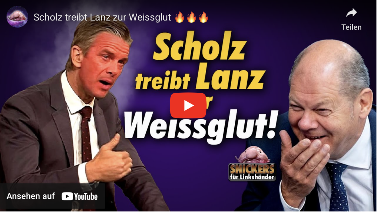 Scholz treibt Lanz zur Weissglut