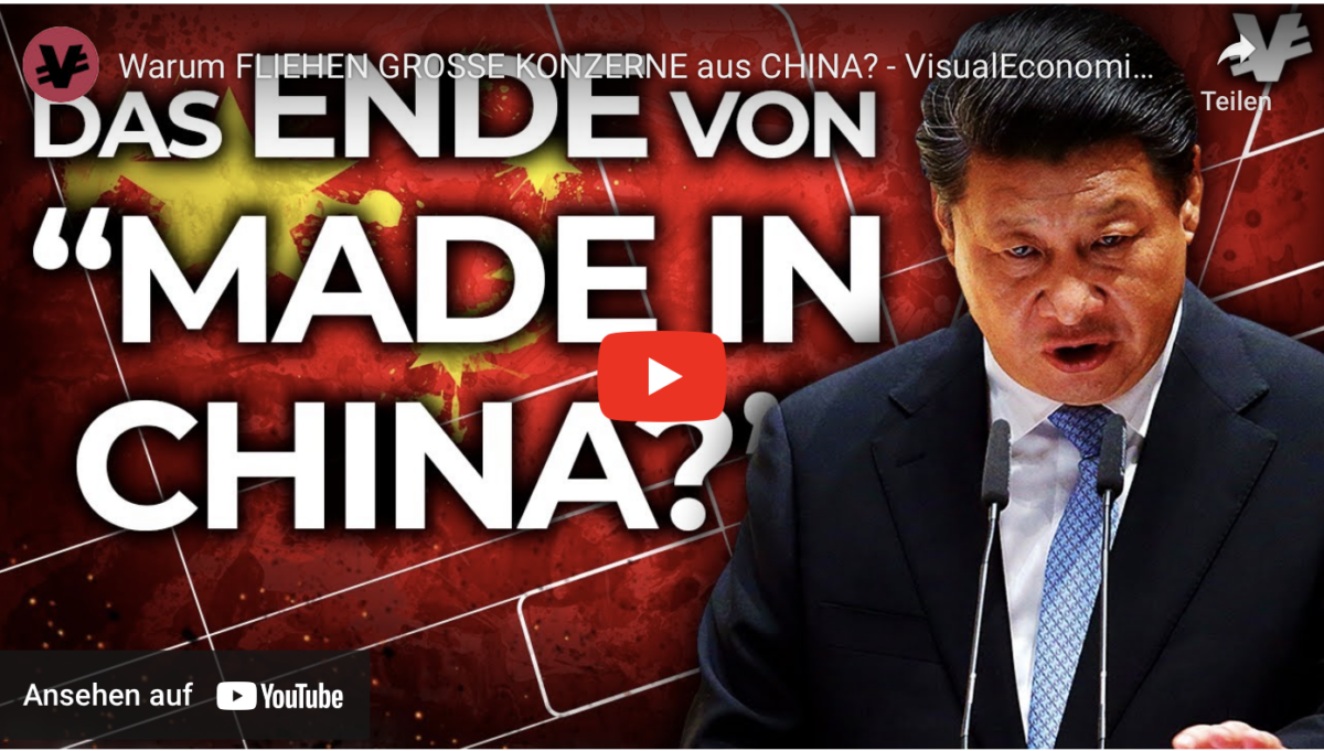 Warum FLIEHEN GROSSE KONZERNE aus CHINA?