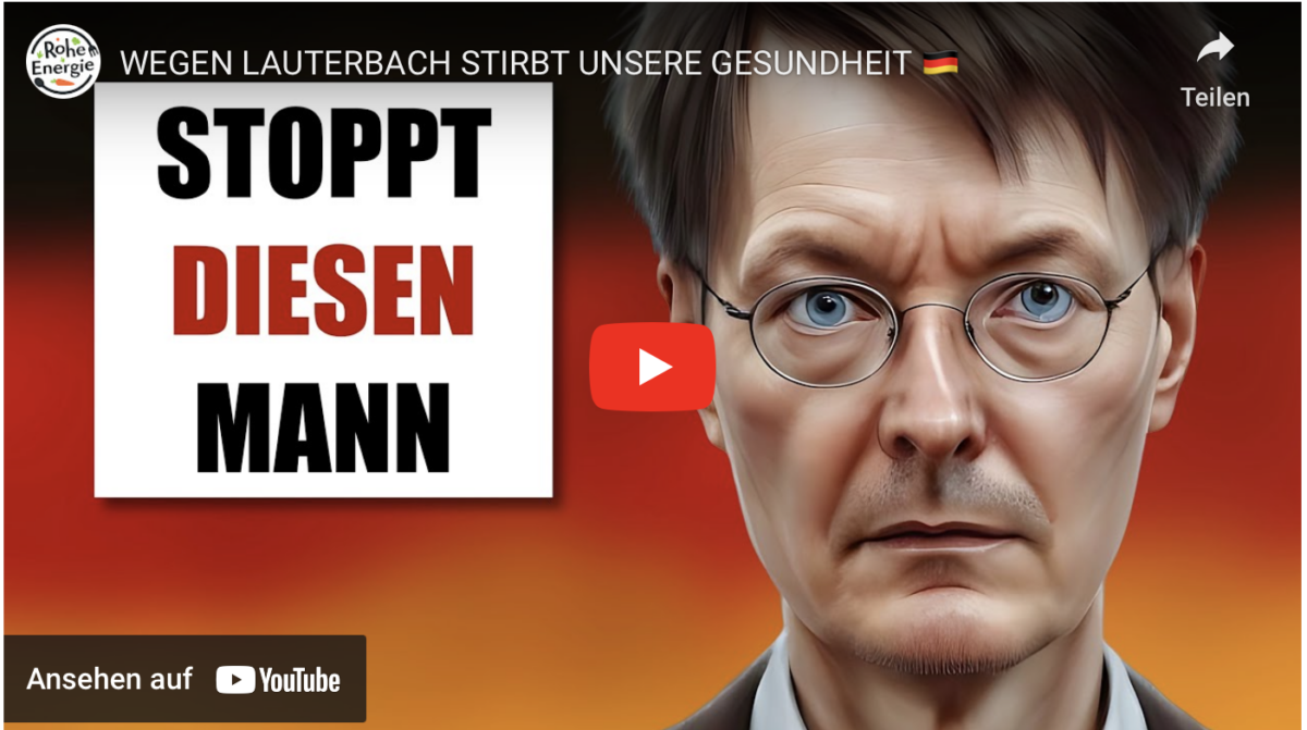 WEGEN LAUTERBACH STIRBT UNSERE GESUNDHEIT !