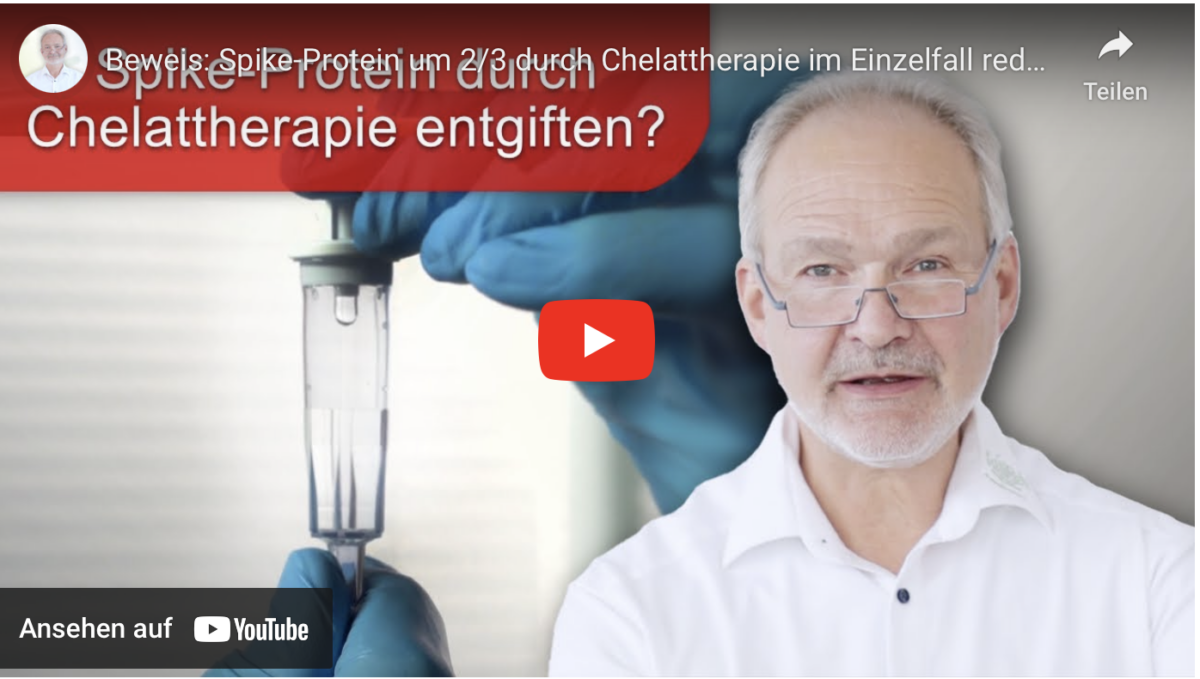 Beweis: Spike-Protein um 2/3 durch Chelattherapie im Einzelfall reduziert – Bericht und Analyse!