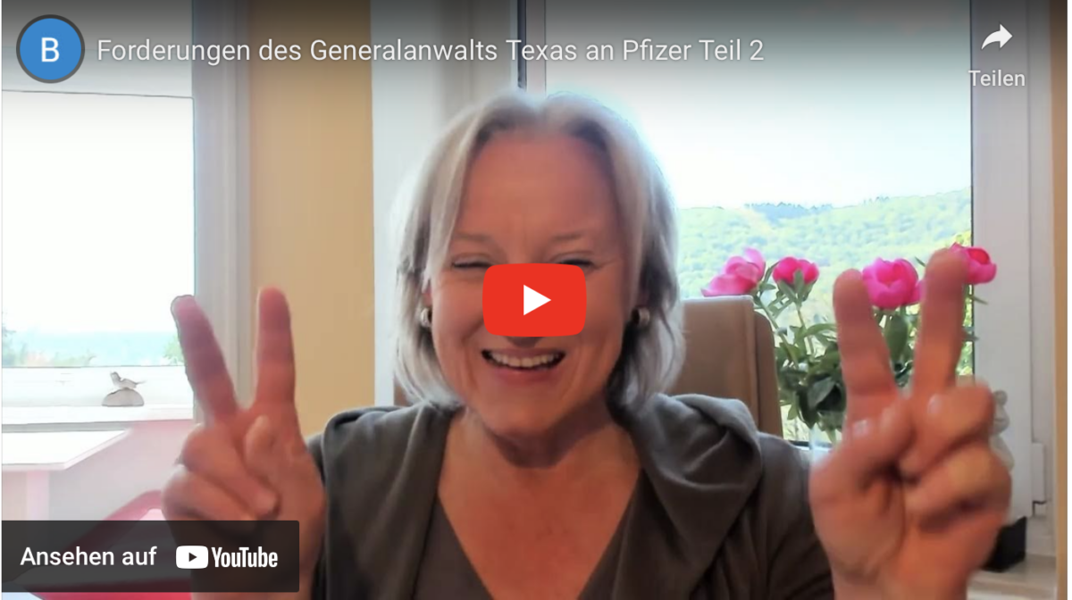 Forderungen des Generalanwalts Texas an Pfizer Teil 2!