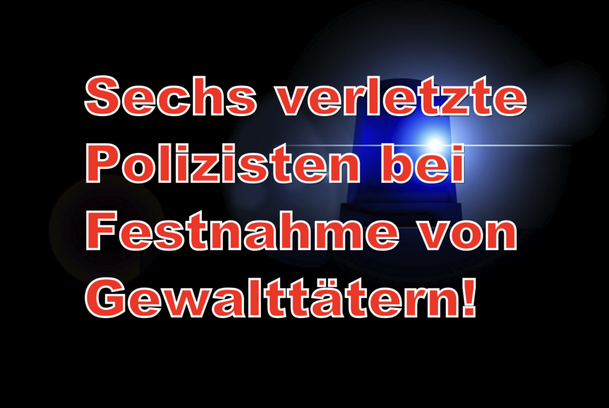 Mainz – Sechs verletzte Polizisten bei Festnahme von Gewalttätern!