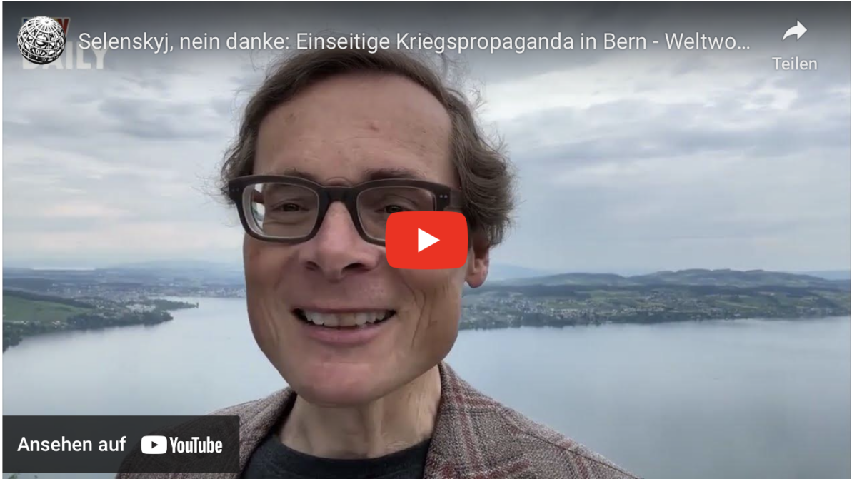 Selenskyj, nein danke: Einseitige Kriegspropaganda in Bern