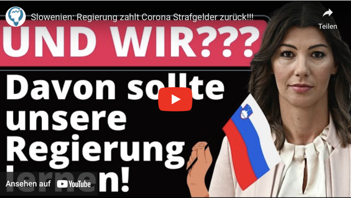 Slowenien: Regierung zahlt Corona Strafgelder zurück!!!