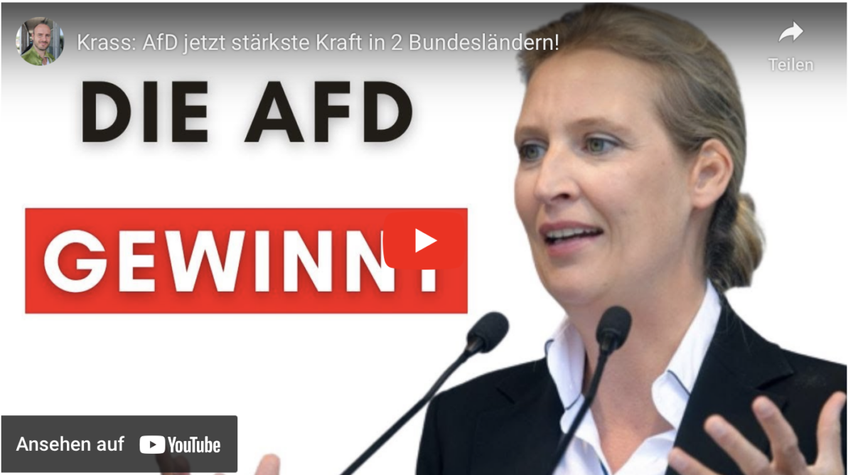 Krass: AfD jetzt stärkste Kraft in 2 Bundesländern!