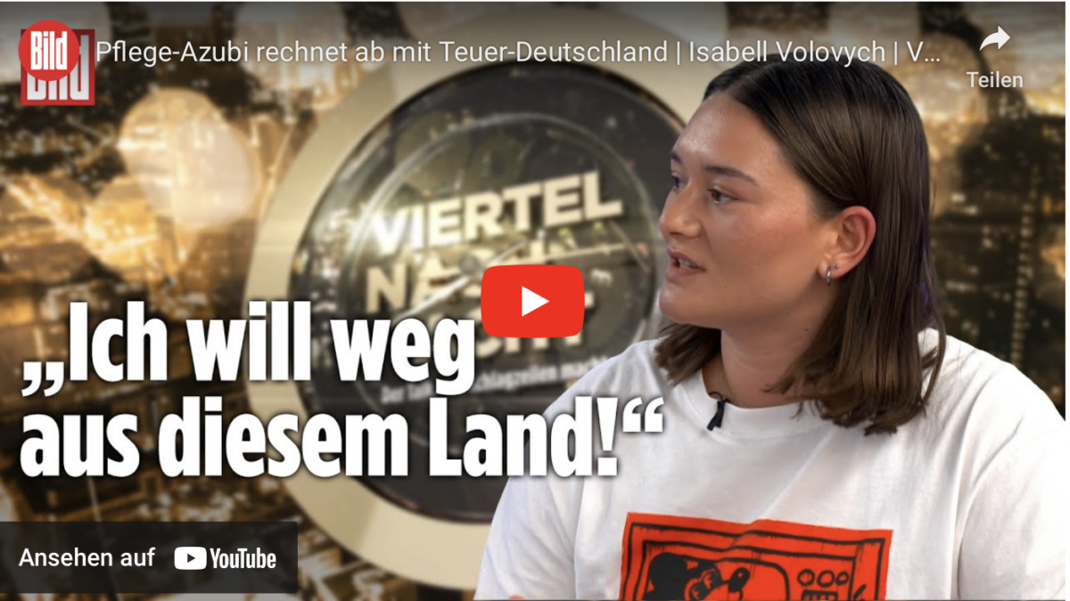 Pflege-Azubi rechnet ab mit Teuer-Deutschland!