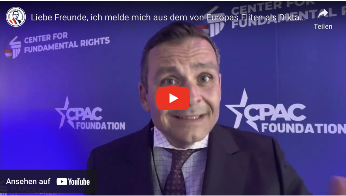 Liebe Freunde, ich melde mich aus dem von Europas Eliten als Diktatur verleumdeten Ungarn