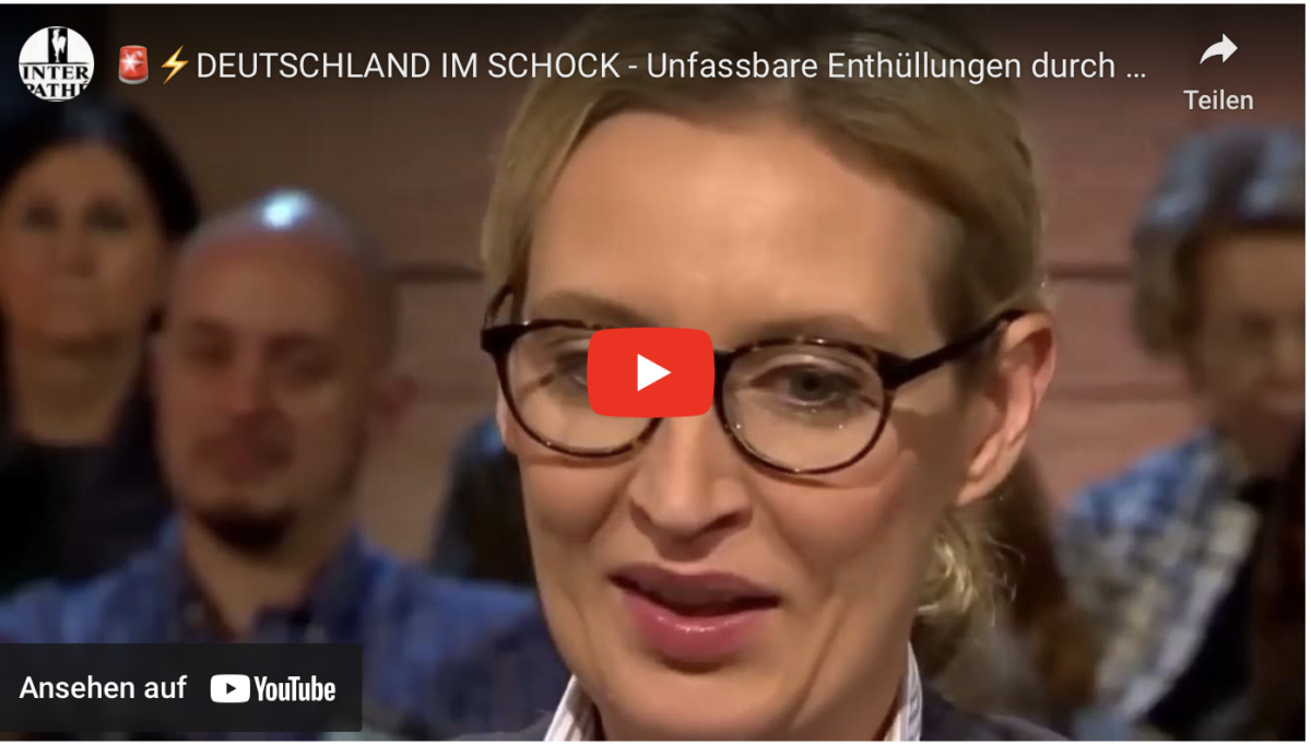 DEUTSCHLAND IM SCHOCK – Unfassbare Enthüllungen durch Alice Weidel!