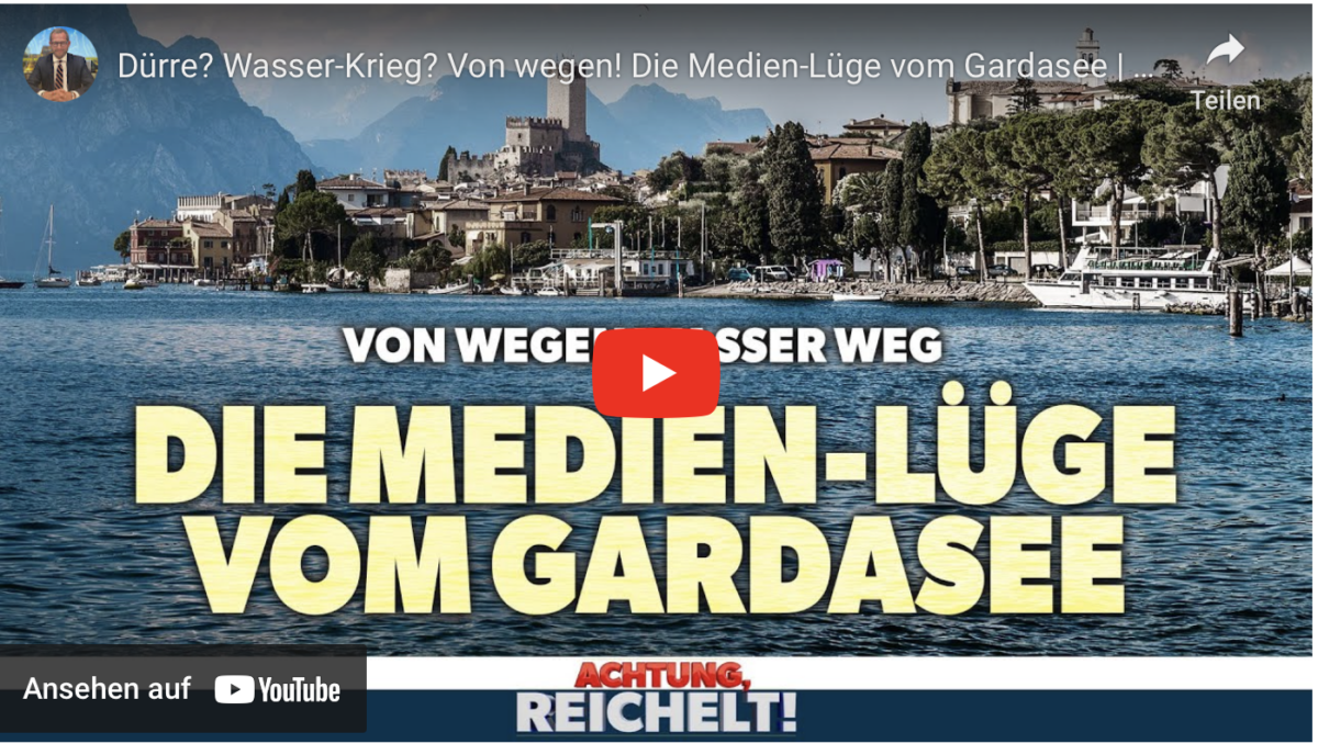 Dürre? Wasser-Krieg? Von wegen! Die Medien-Lüge vom Gardasee
