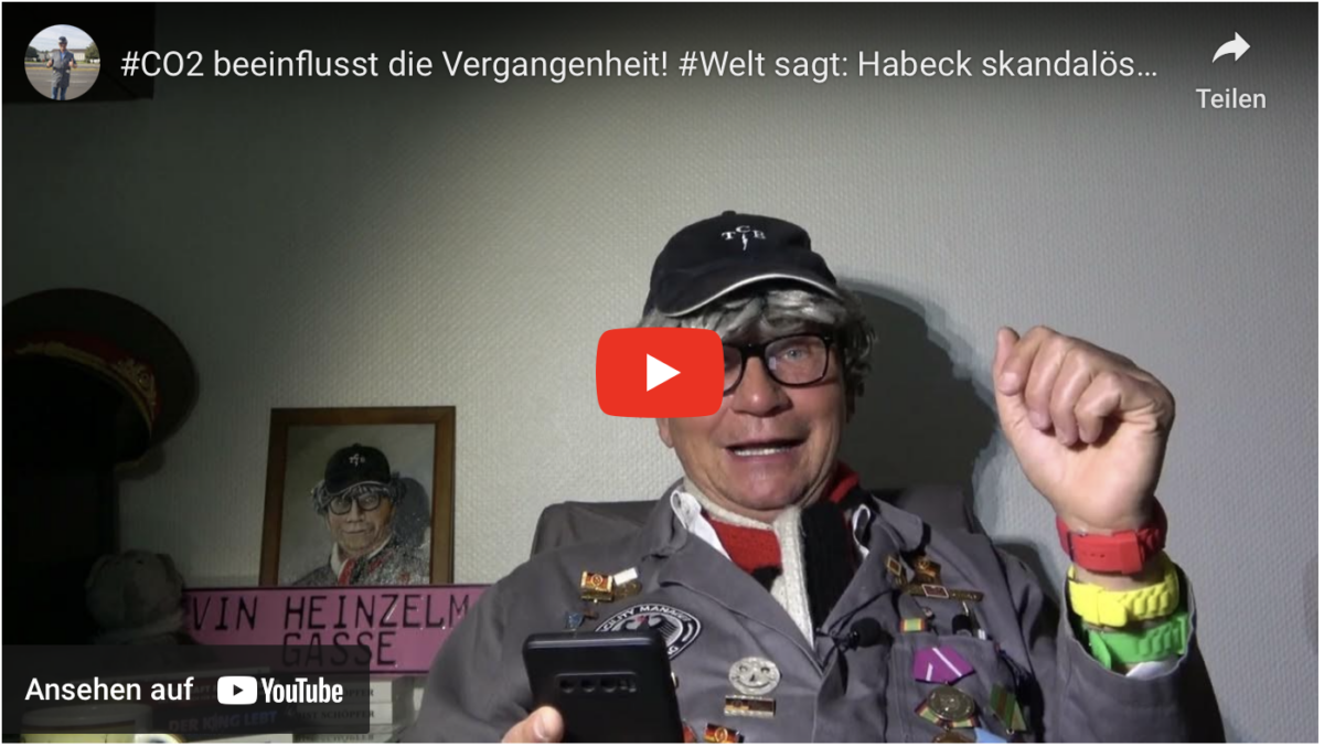 #CO2 beeinflusst die Vergangenheit! #Welt sagt: Habeck skandalös falsch!Mers-Virus kommt! SATIRE!!!