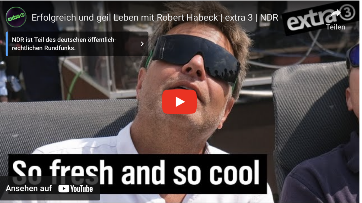 Erfolgreich und geil Leben mit Robert Habeck | extra 3 | NDR