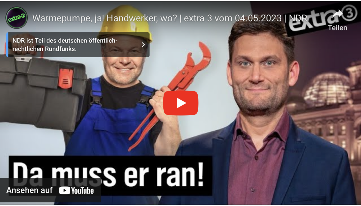 Wärmepumpe, ja! Handwerker, wo? | extra 3 vom 04.05.2023 | NDR