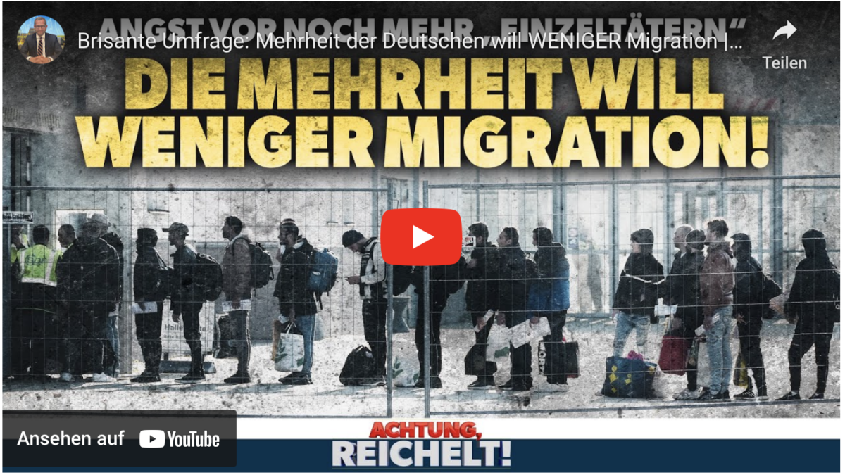 Brisante Umfrage: Mehrheit der Deutschen will WENIGER Migration!