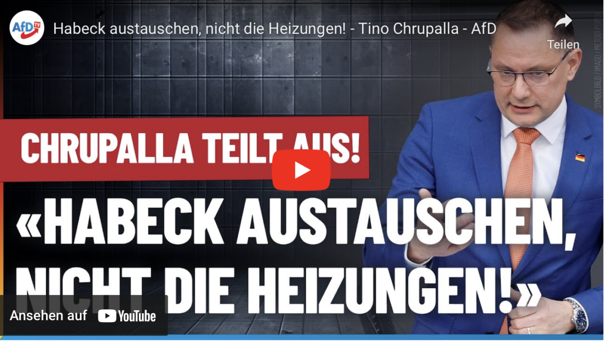 Habeck austauschen, nicht die Heizungen!