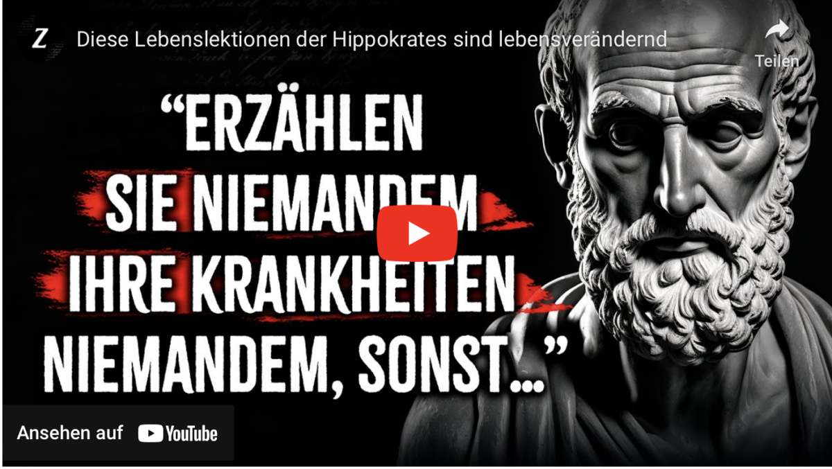 Diese Lebenslektionen der Hippokrates sind lebensverändernd