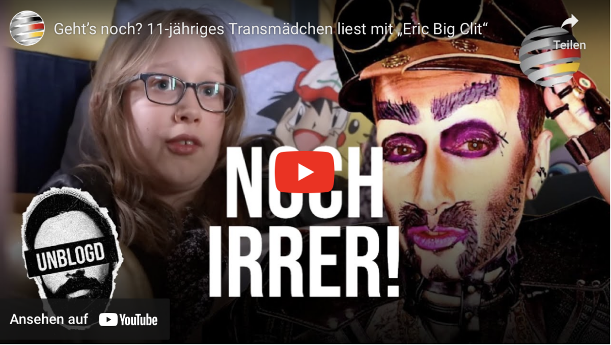 Geht’s noch? 11-jähriges Transmädchen liest mit „Eric Big Clit“