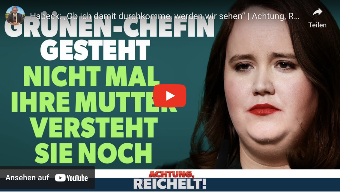 Habeck: „Ob ich damit durchkomme, werden wir sehen“ | Achtung, Reichelt! vom 11. Mai 2023