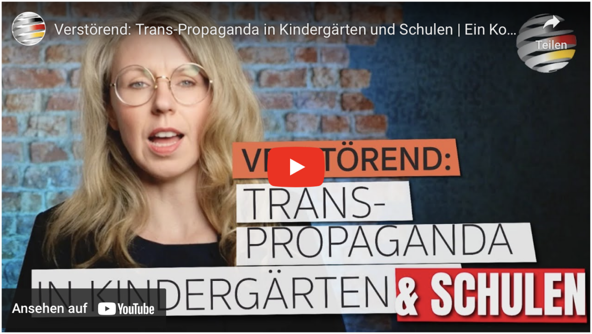 Verstörend: Trans-Propaganda in Kindergärten und Schulen | Ein Kommentar von Jana Witschetzky (AfD)