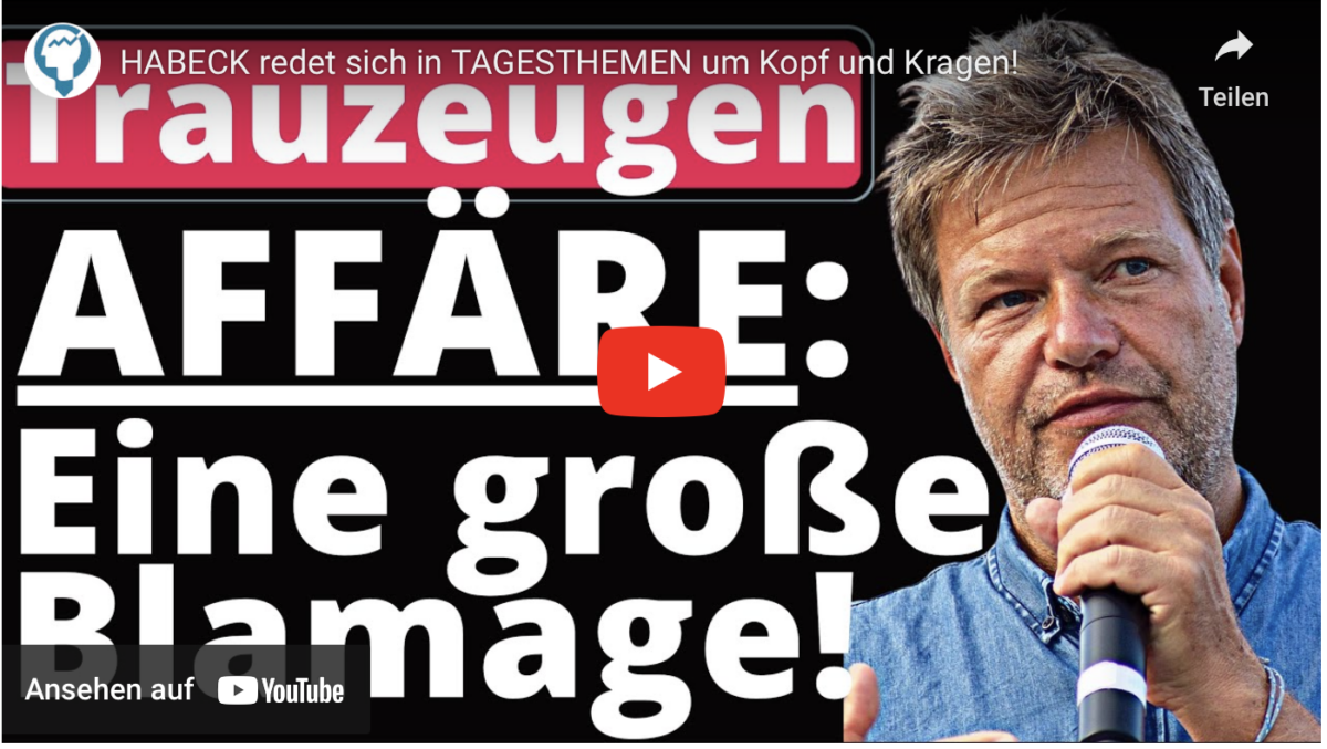 HABECK redet sich in TAGESTHEMEN um Kopf und Kragen!