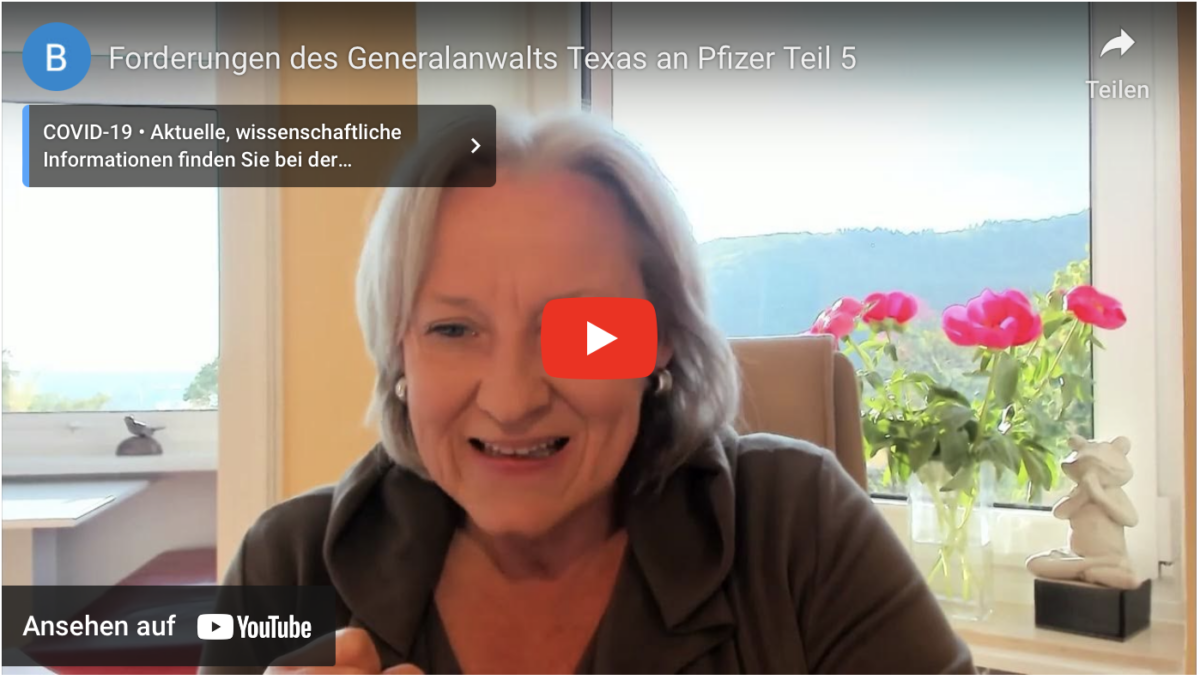 Forderungen des Generalanwalts Texas an Pfizer Teil 5