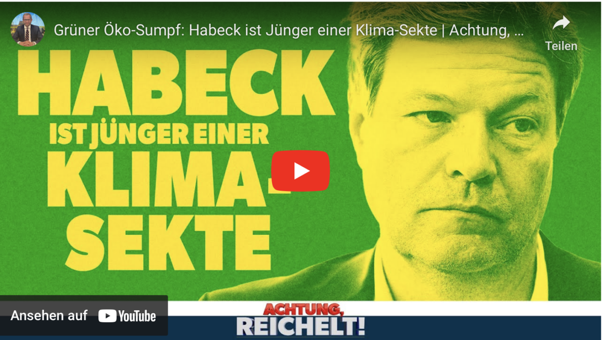 Grüner Öko-Sumpf: Habeck ist Jünger einer Klima-Sekte!