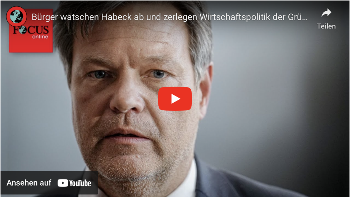 Bürger watschen Habeck ab und zerlegen Wirtschaftspolitik der Grünen!