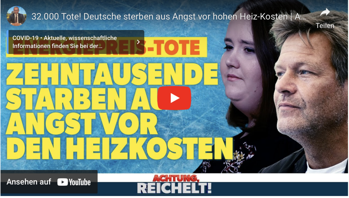 32.000 Tote! Deutsche sterben aus Angst vor hohen Heiz-Kosten!
